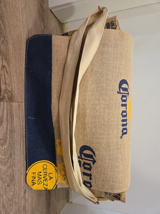 Corona Other - Corona Extra Burlap Cooler Bag - Holds 18 Bottles w/ Shoulder Strap